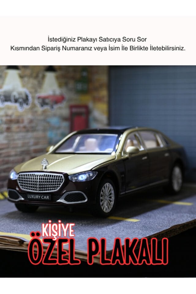 MERCEDES MAYBACH METAL ARABA 1:24 GOLD