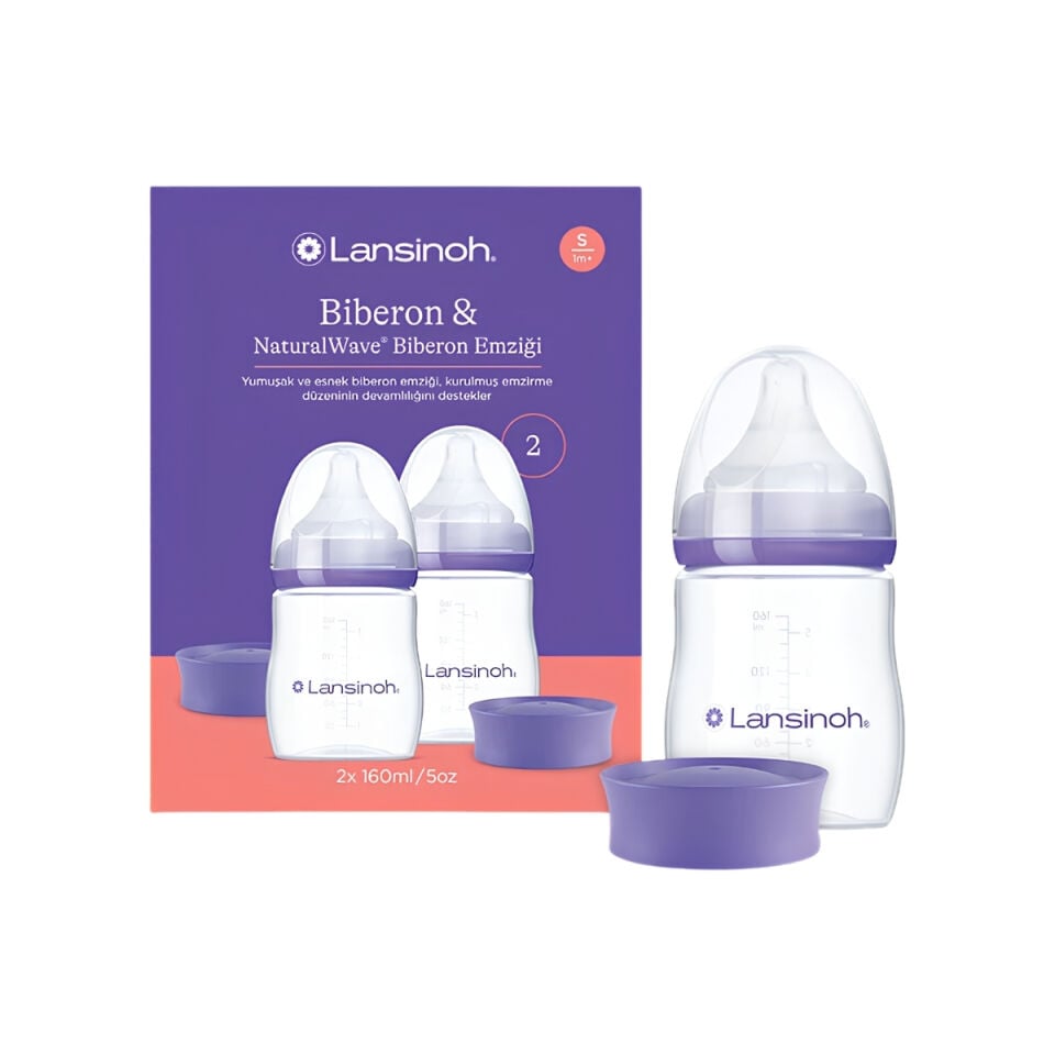 Lansinoh Natural Wave Biberon Seti 2li 160 ml