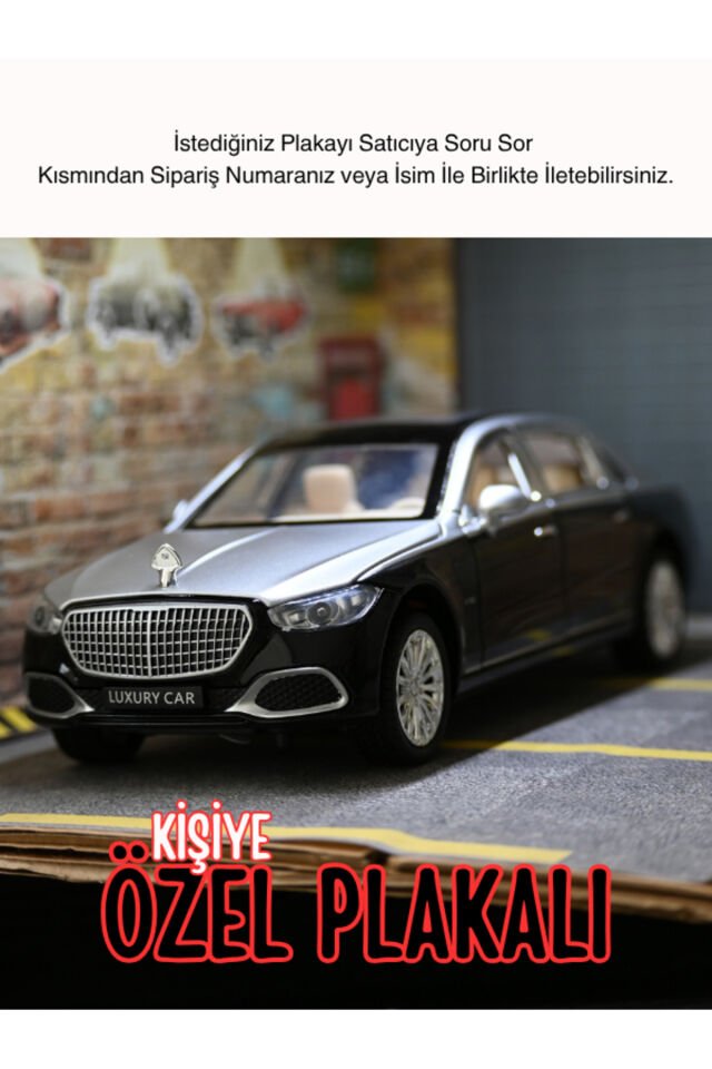 MERCEDES MAYBACH METAL ARABA 1:24 GRİ