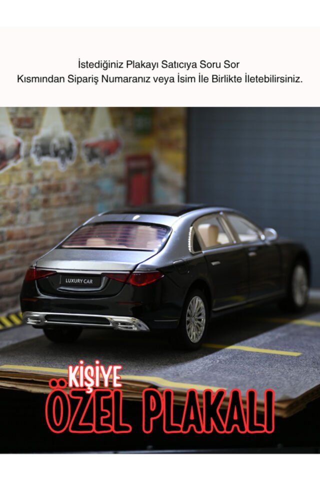 MERCEDES MAYBACH METAL ARABA 1:24 GRİ