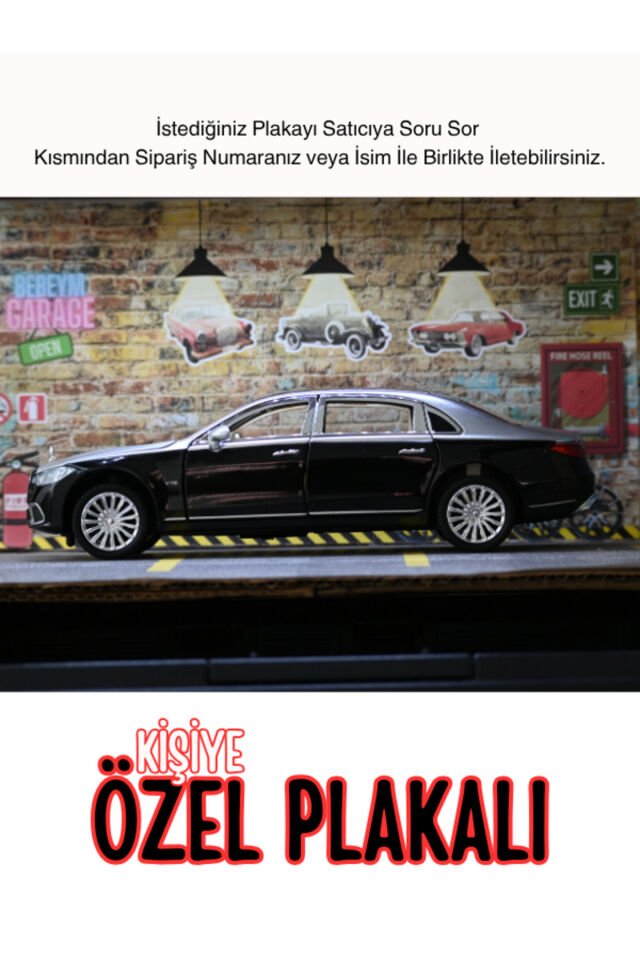 MERCEDES MAYBACH METAL ARABA 1:24 GRİ