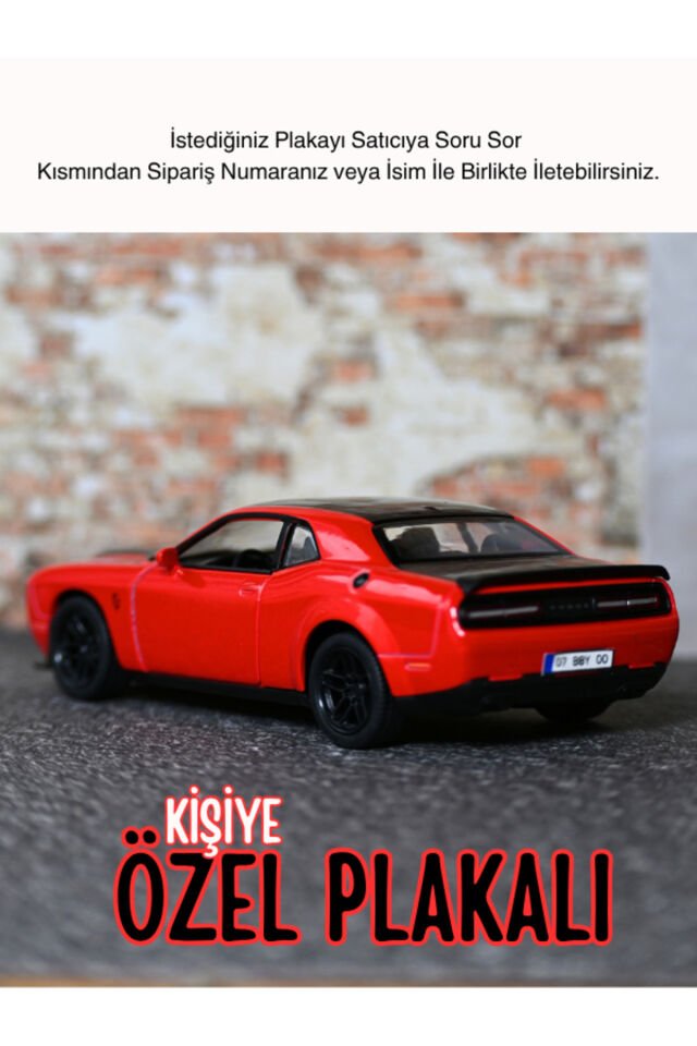 DODGE CHALLENGER METAL ARABA KIRMIZI