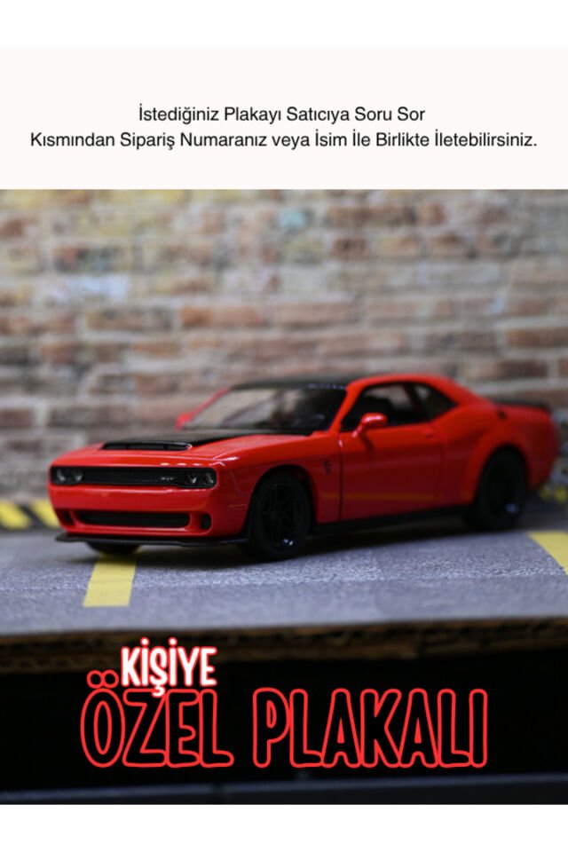DODGE CHALLENGER METAL ARABA KIRMIZI