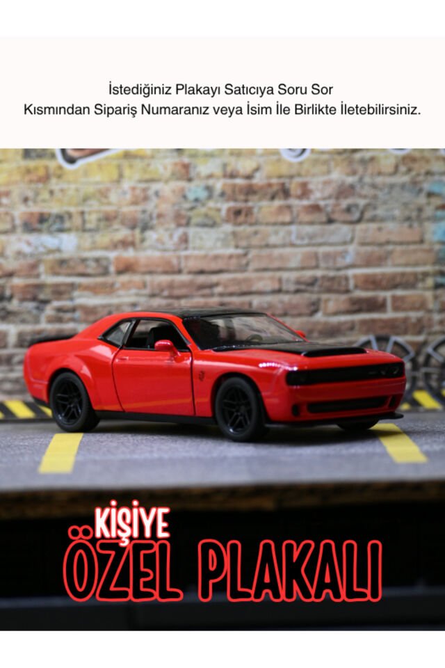 DODGE CHALLENGER METAL ARABA KIRMIZI
