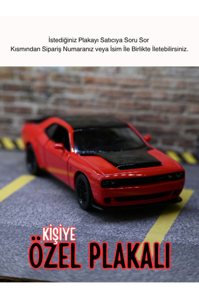 DODGE CHALLENGER METAL ARABA KIRMIZI