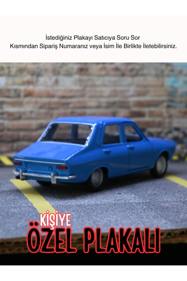RENAULT 12 KLASİK METAL ARABA MAVİ