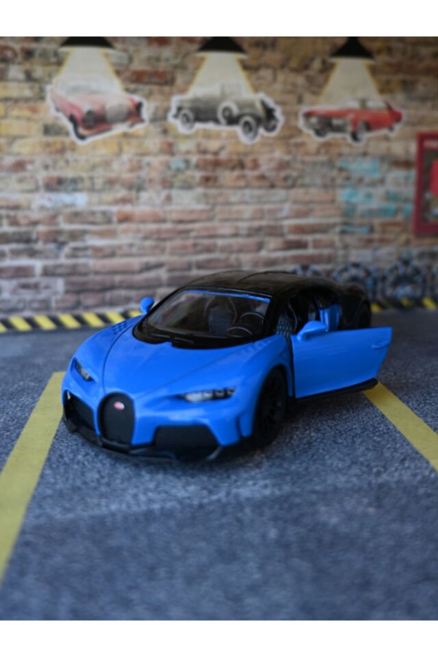 Bugatti Metal Oyuncak Araba Mavi