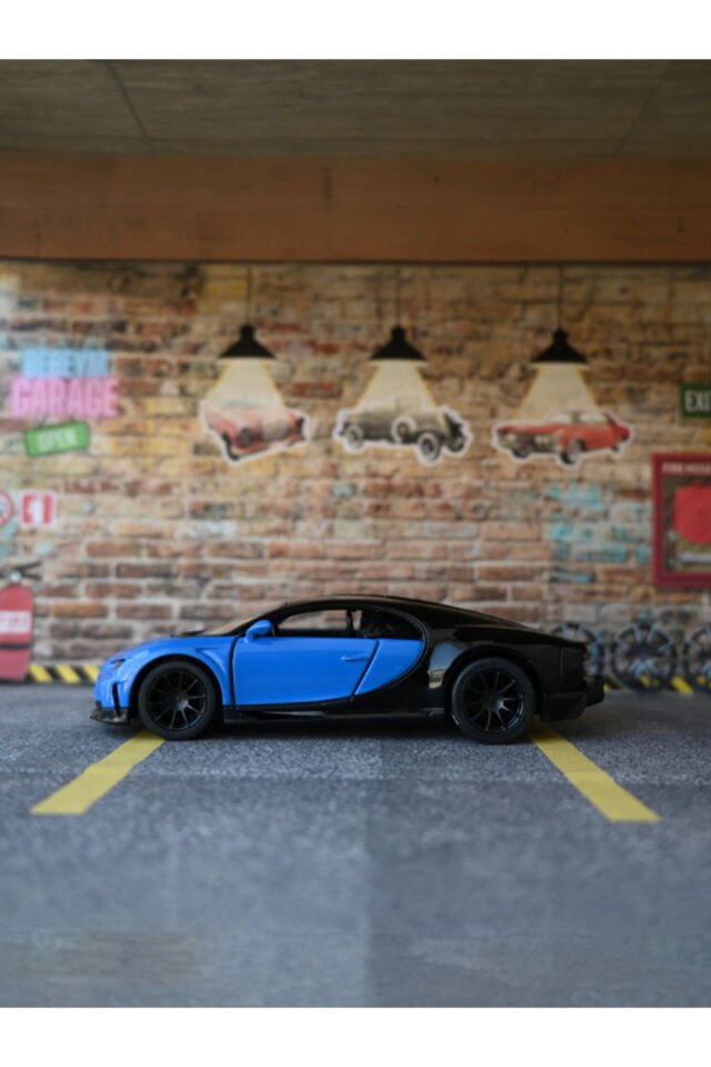 Bugatti Metal Oyuncak Araba Mavi