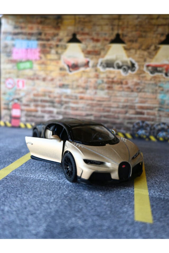 Bugatti Metal Oyuncak Araba Gold
