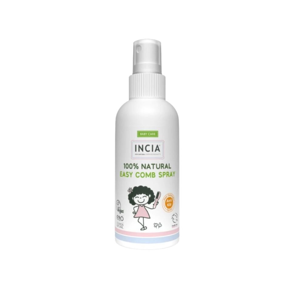 Incia Doğal Kolay Tarama Spreyi Çocuklar İçin Nemlendirici Parlaklaştırıcı 100ml