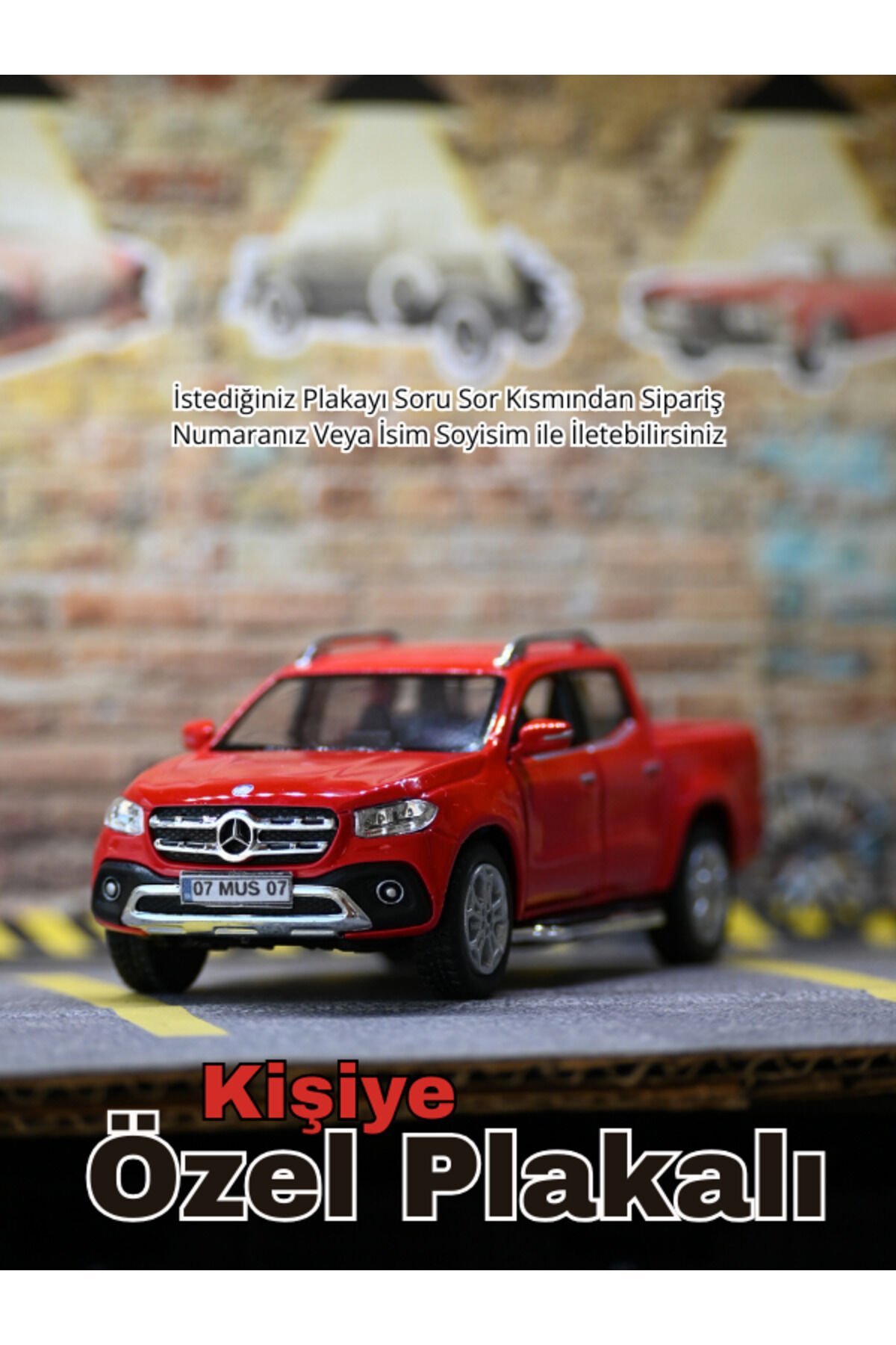 Mercedes X-Class Metal Araba KIRMIZI