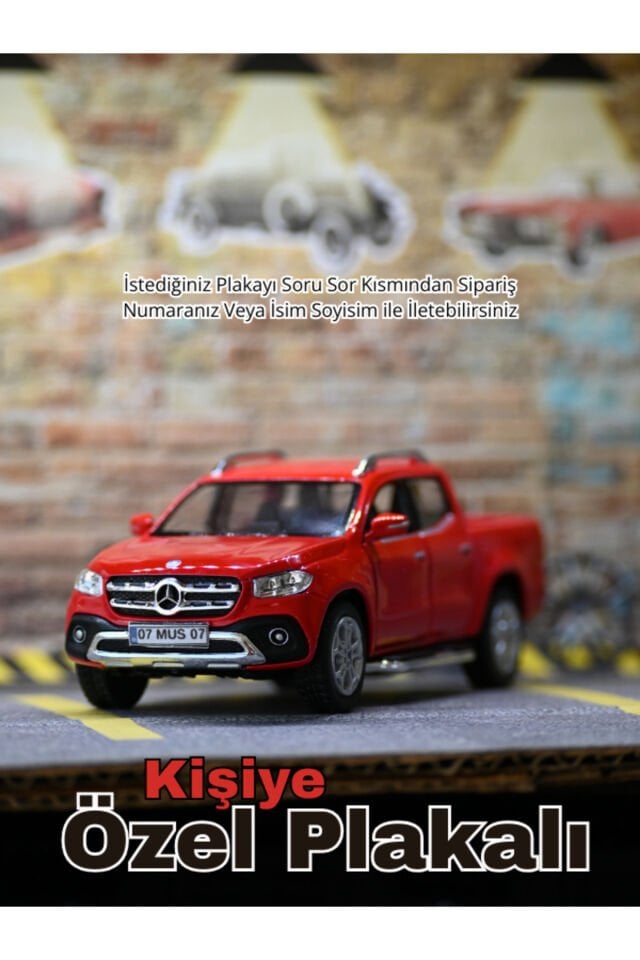 Mercedes X-Class Metal Araba KIRMIZI