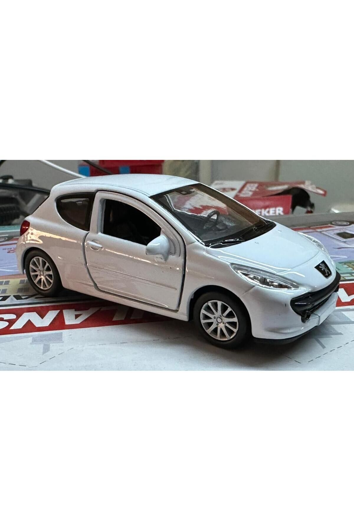 Oyuncak Metal Model Araba 1/36  Peugeot 207