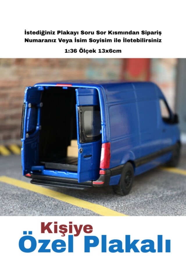 Mercedes Sprinter Metal Oyuncak Araba MAVİ