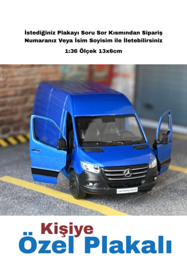 Mercedes Sprinter Metal Oyuncak Araba MAVİ