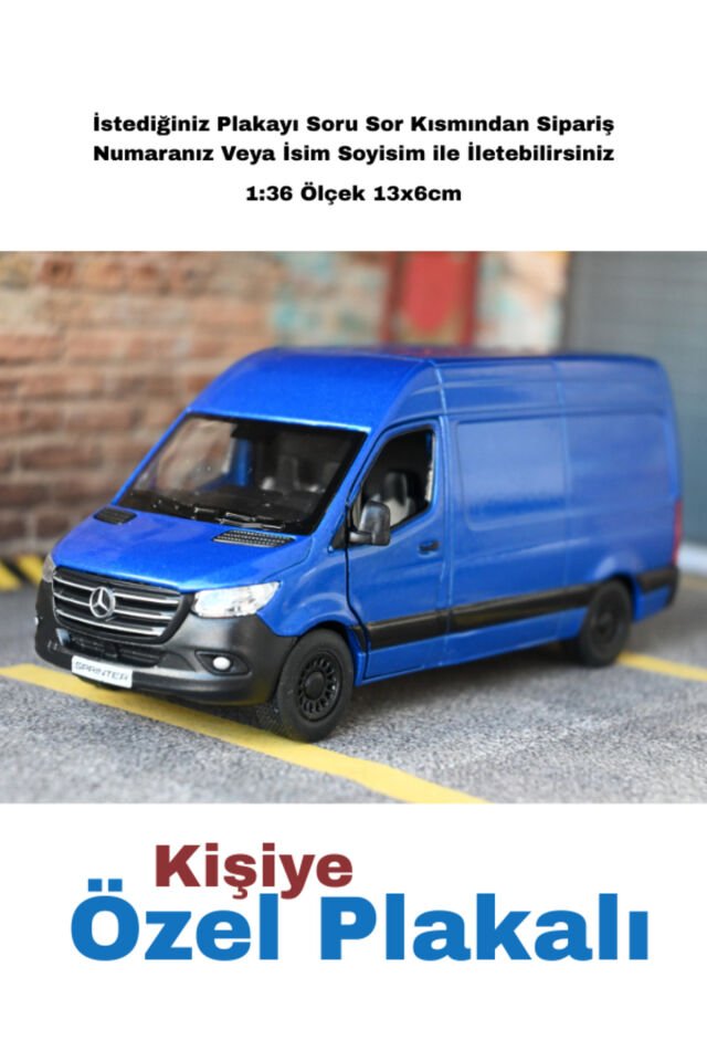 Mercedes Sprinter Metal Oyuncak Araba MAVİ