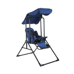 Babyhope Kırçıllı Mavi Lüks Yatarlı Salıncak