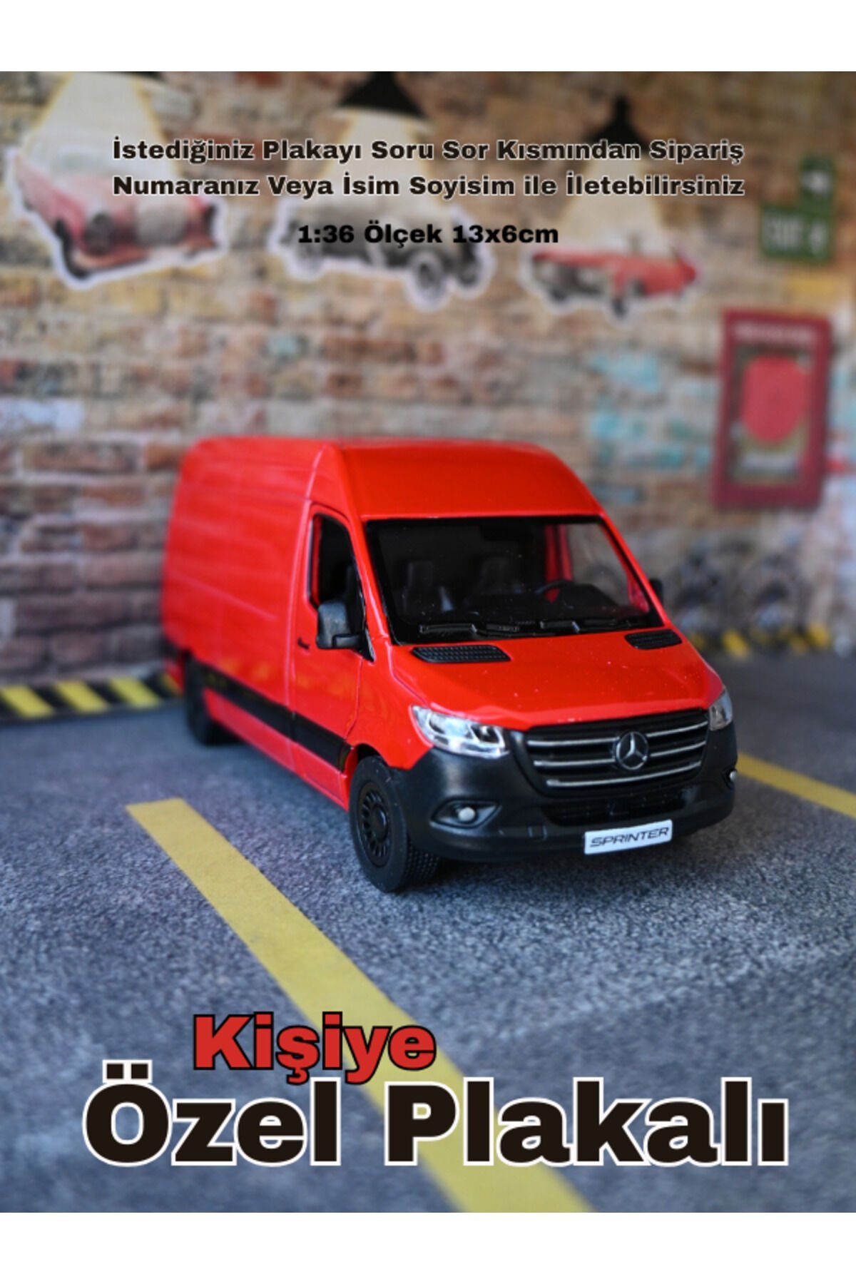 Mercedes Sprinter Metal Oyuncak Araba KIRMIZI