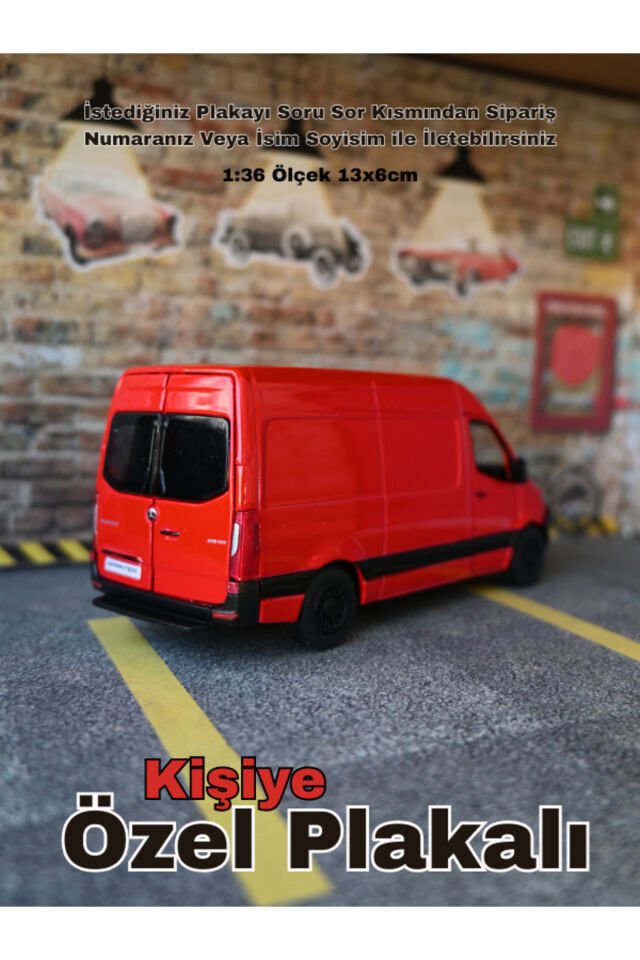 Mercedes Sprinter Metal Oyuncak Araba KIRMIZI