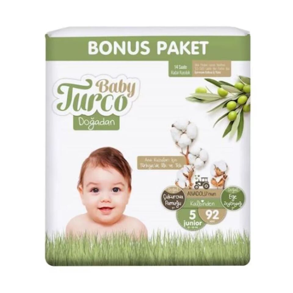 Babyturco Doğadan Bonus Cırtlı Bebek Bezi