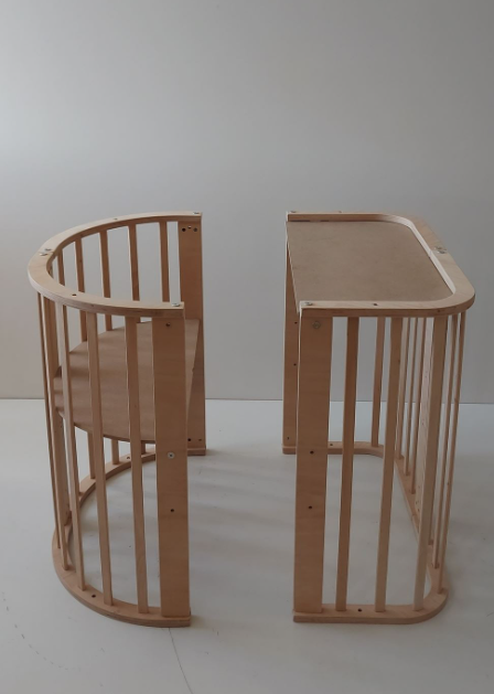 Egger Fonksiyonel Beşik  Kahve Örgü Koruma  Set İle EGG-01