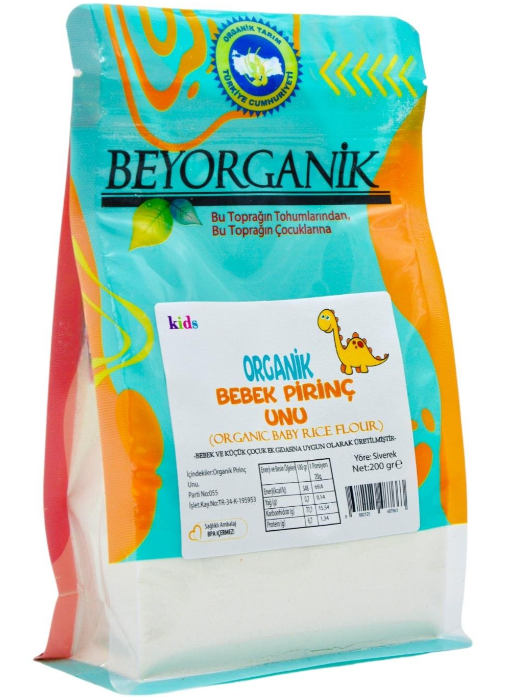 Beyorganik Organik Bebek Pirinç Unu 200 gr