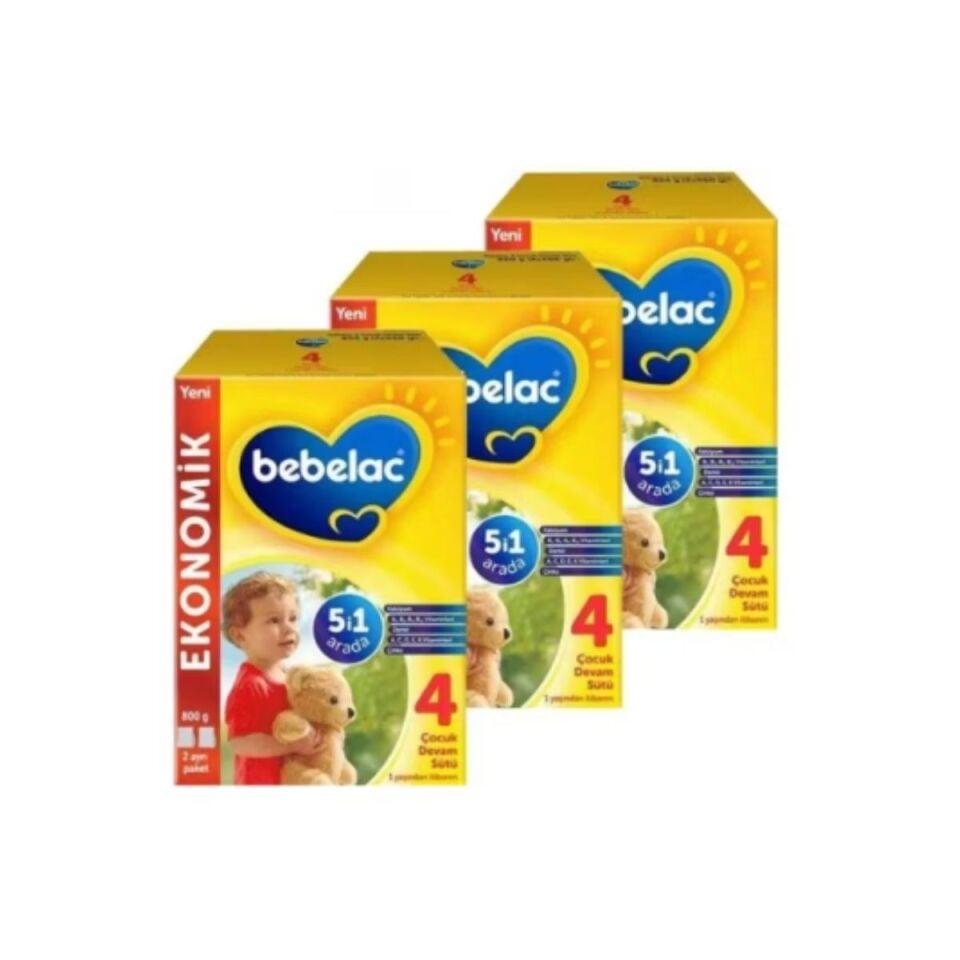 Bebelac 4 3x800 gr Bebek Devam Sütü