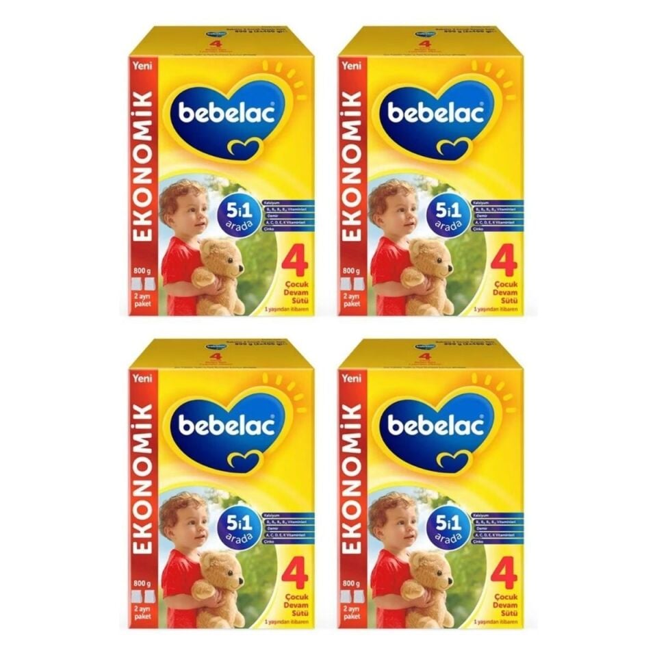 Bebelac 4 4x800 gr Bebek Devam Sütü