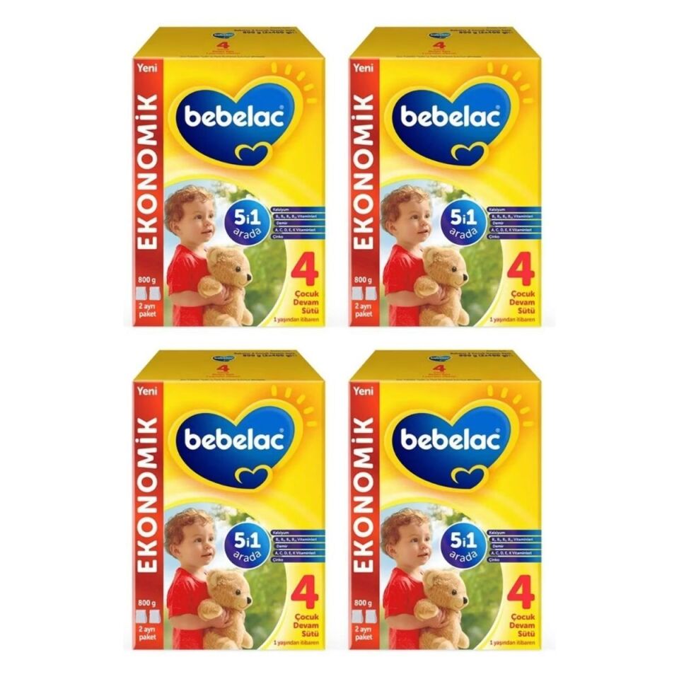 Bebelac 4 4x800 gr Bebek Devam Sütü