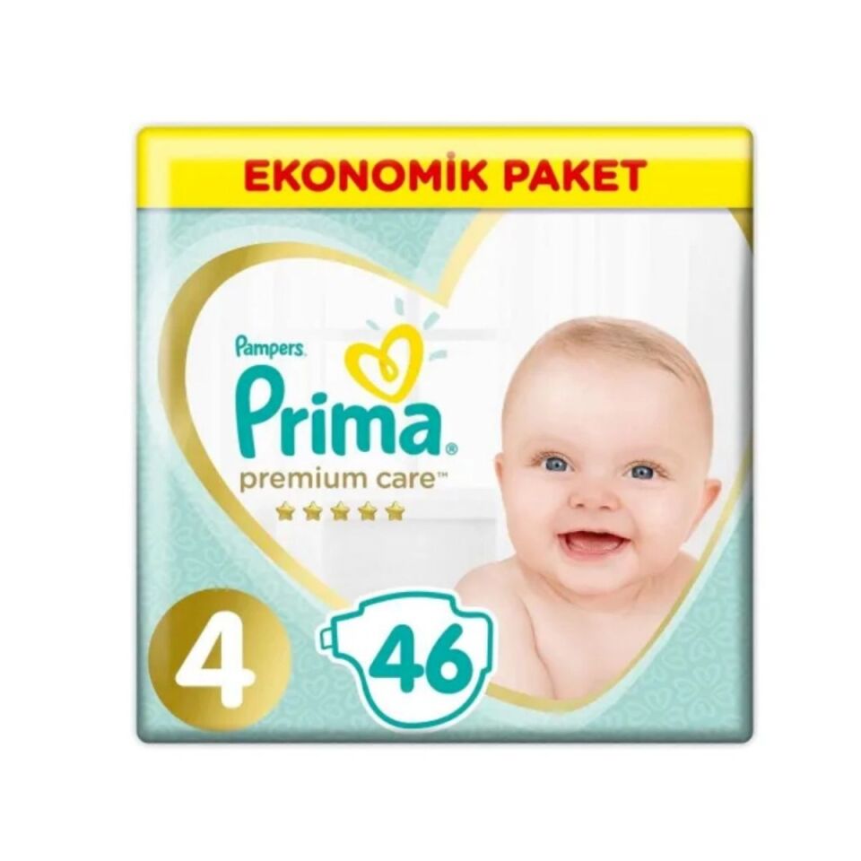 Prima Premium Care Cırtlı Bebek Bezi 4 (Maxi) Beden-46 Adet