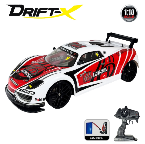 Vardem Uzaktan Kumandalı Full Fonksiyon 2.4G 1:10 Şarjlı High Speed Drift Araba