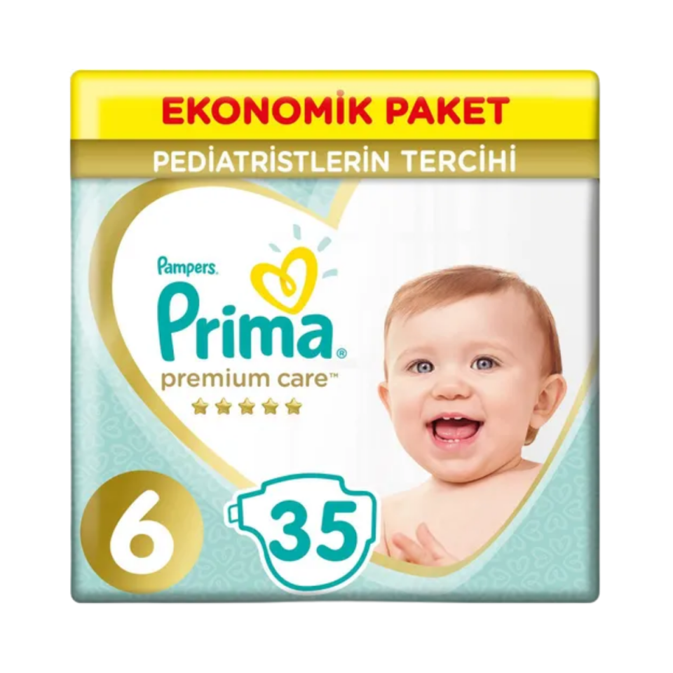 Prima Premium Care Cırtlı Bebek Bezi 6 (XL) Beden-35 Adet
