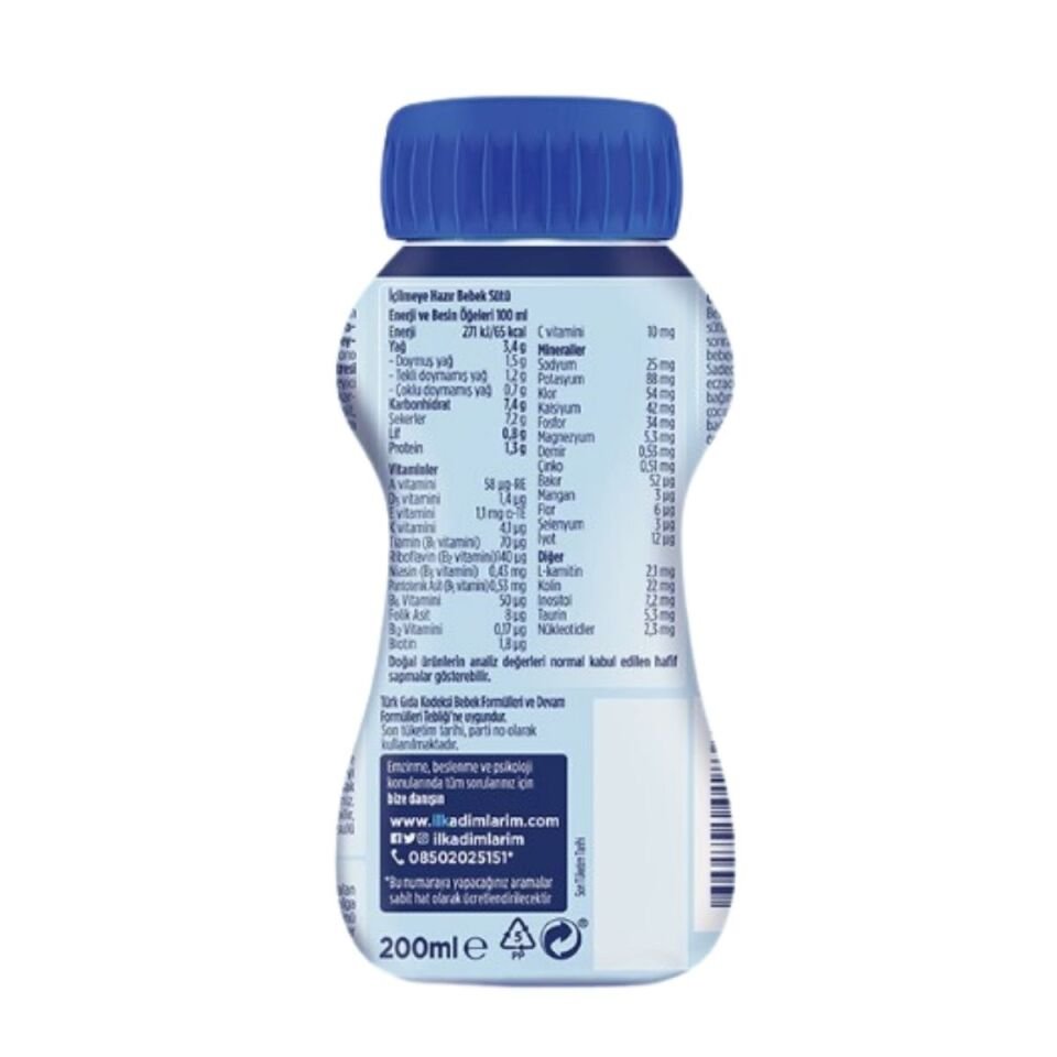 Aptamil Bebek Sütü İçime Hazır 200ml 0-6 Ay