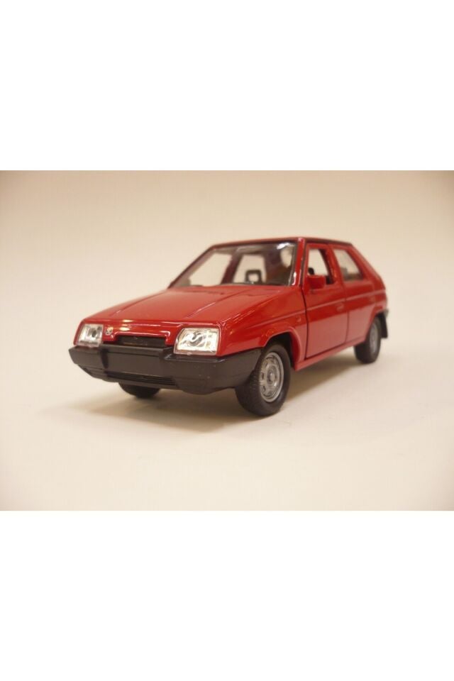 Skoda Favorit Mavi Renk Metal Model Çek Bırak Arab