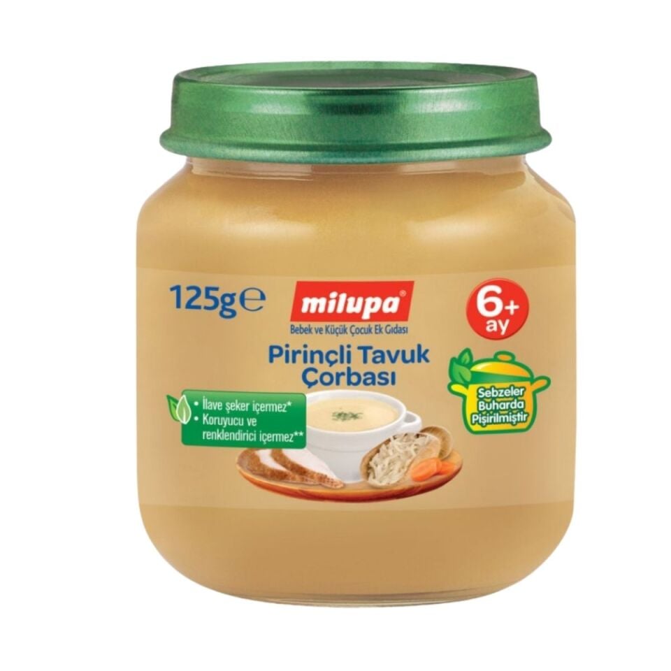 Milupa Organik Pirinçli Tavuk Çorbası  6+ Ay 125 gr