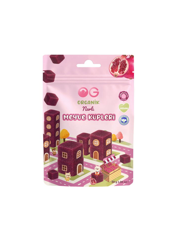 OG Natural Organik Narlı Meyve Küpleri 30 Gr