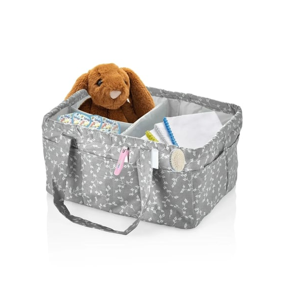 Babyjem 795 Katlamalı Anne&Bebek Organizer Gri Çiçek 79501