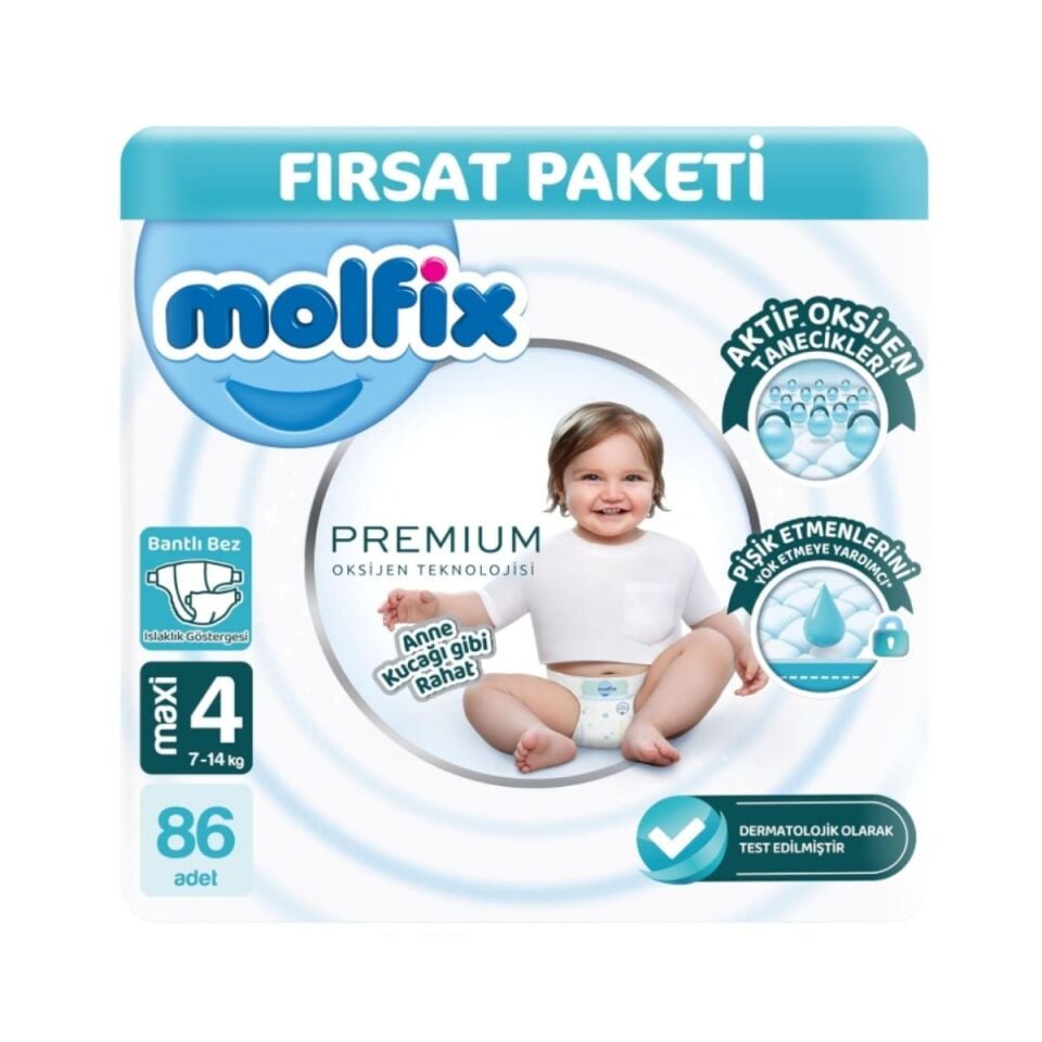 Molfix Oks Ultra Fırsat Cırtlı Fırsat Paketi 4/86
