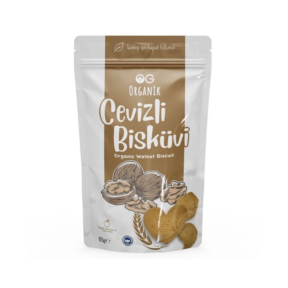 OG Organik Cevizli Bisküvi 65 Gr
