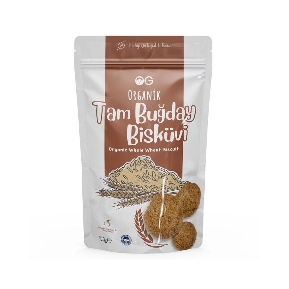 OG Organik Tam Buğday Bisküvi 100 Gr