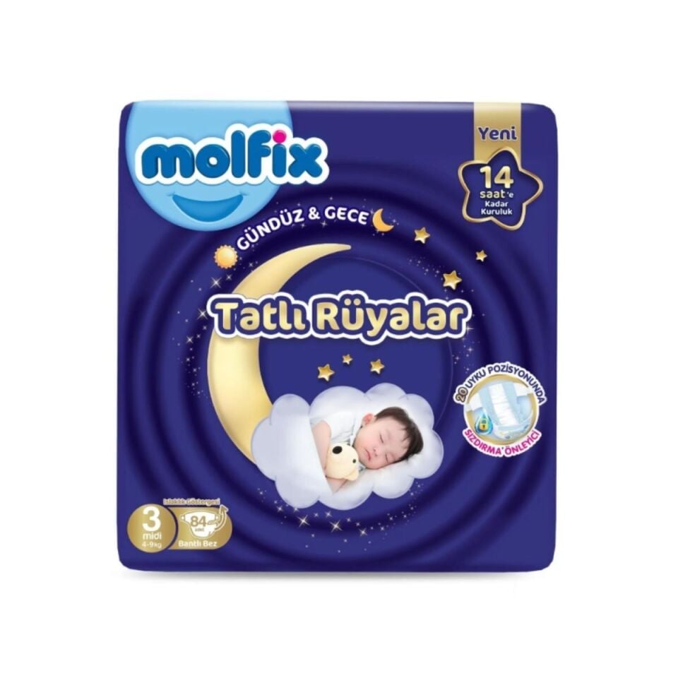 Molfix Sweet Dreams Cırtlı Bebek Bezi 3/84