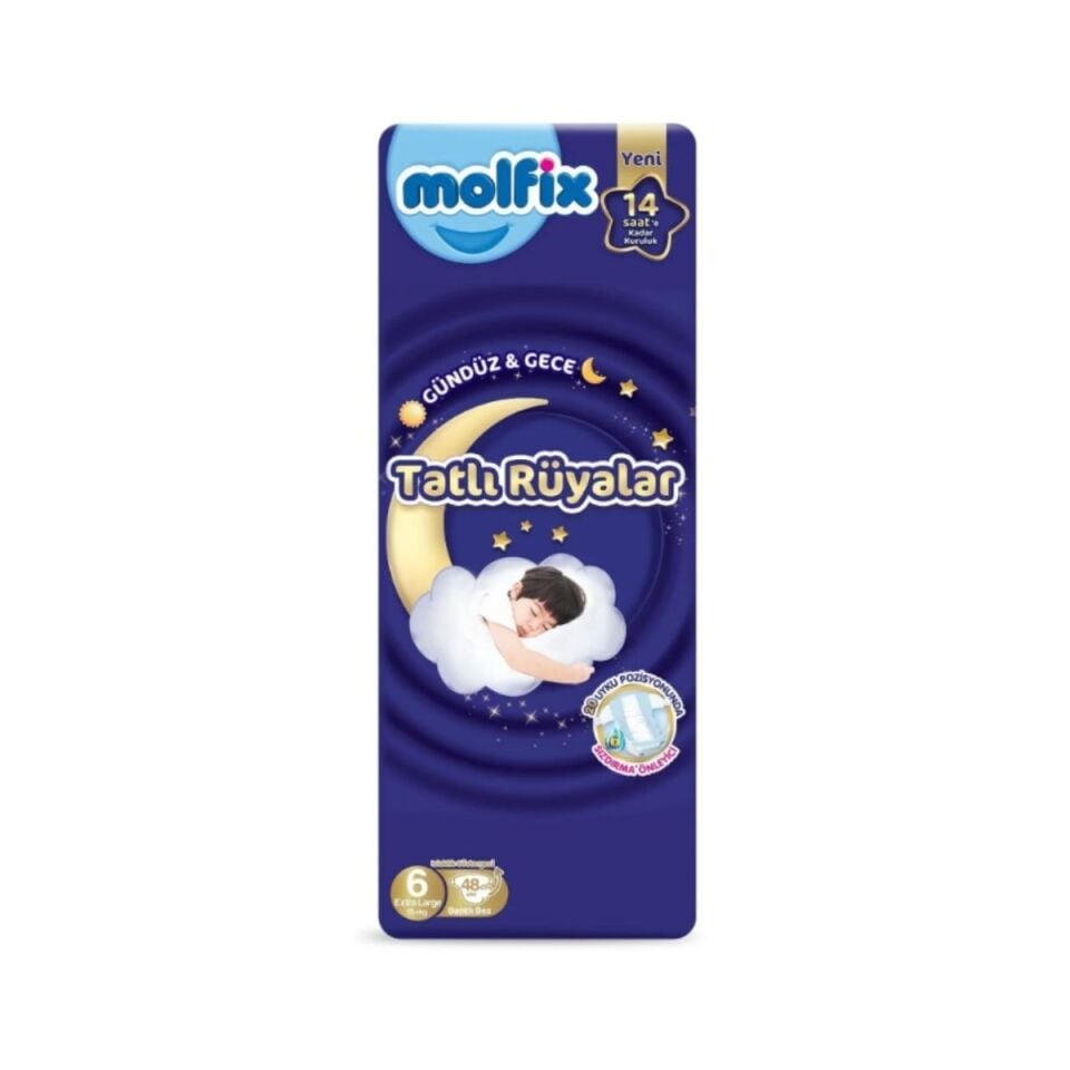 Molfix Sweet Dreams Cırtlı Bebek Bezi 6/48