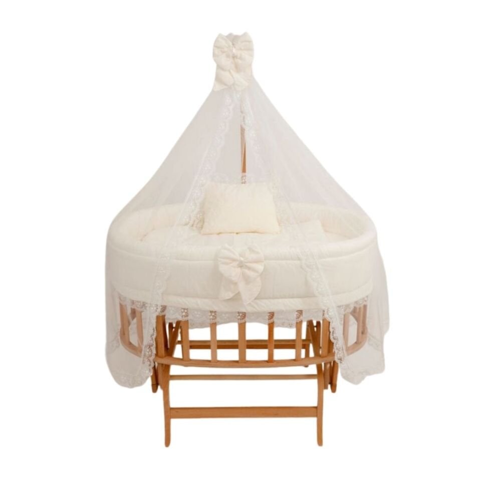 Doğal Amedan Kademeli Sepet Beşik Krem Fransız DA-15