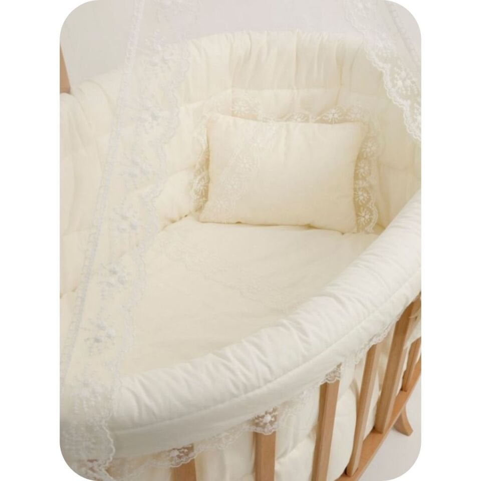 Doğal Amedan Kademeli Sepet Beşik Krem Fransız DA-15