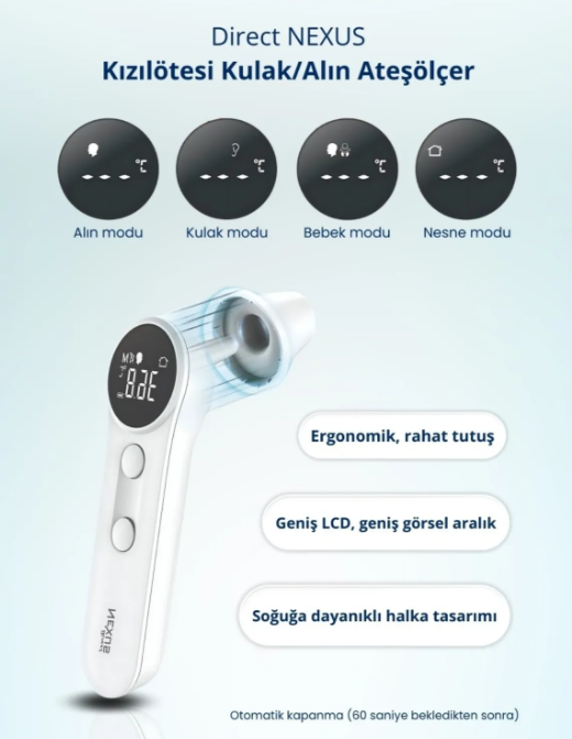 Nexus Dual Alından & Kulaktan Ateş Ölçer