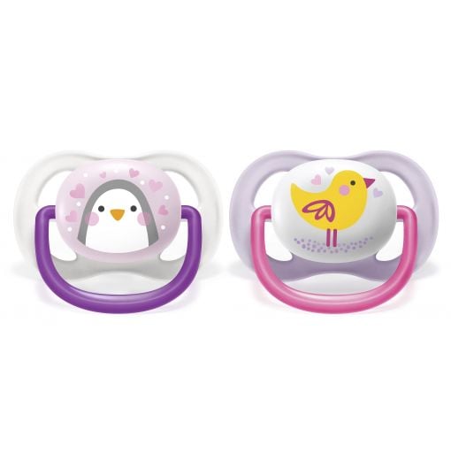 Avent Ultra Air Animals Kız Emzik  0-6 Ay