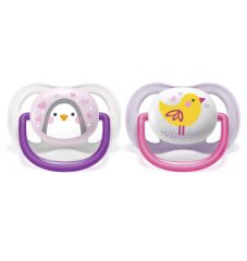Avent Ultra Air Animals Kız Emzik  0-6 Ay