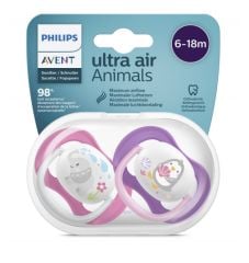 Avent Ultra Air Animals Kız Emzik 6-18 Ay