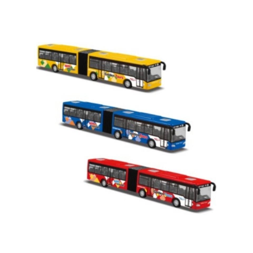 Die-Cast City Big Bus Sür Gitsin Körüklü Otobüs