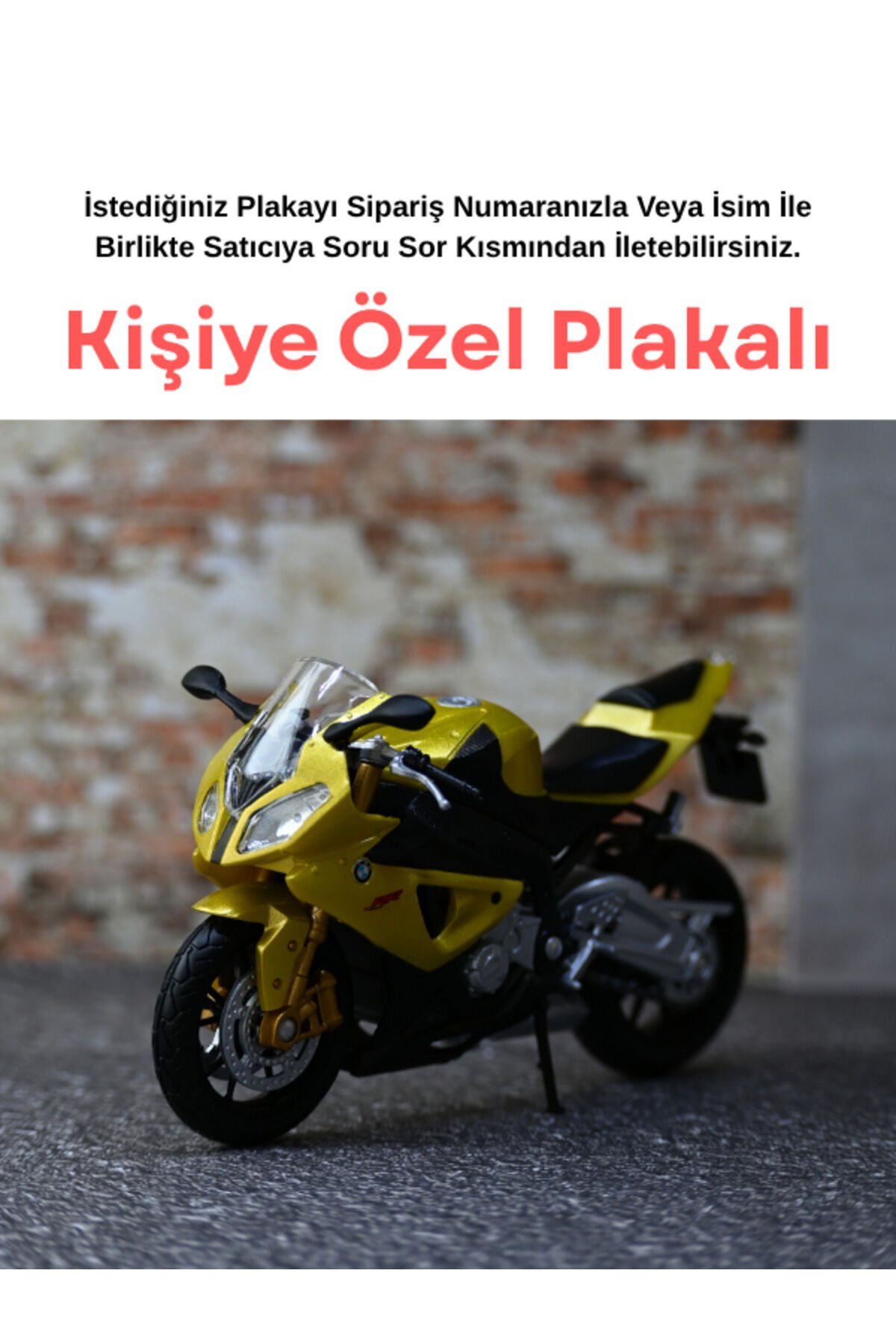 Bmw S 1000 RR Metal Motor - Kişiye Özel Hediye Mot